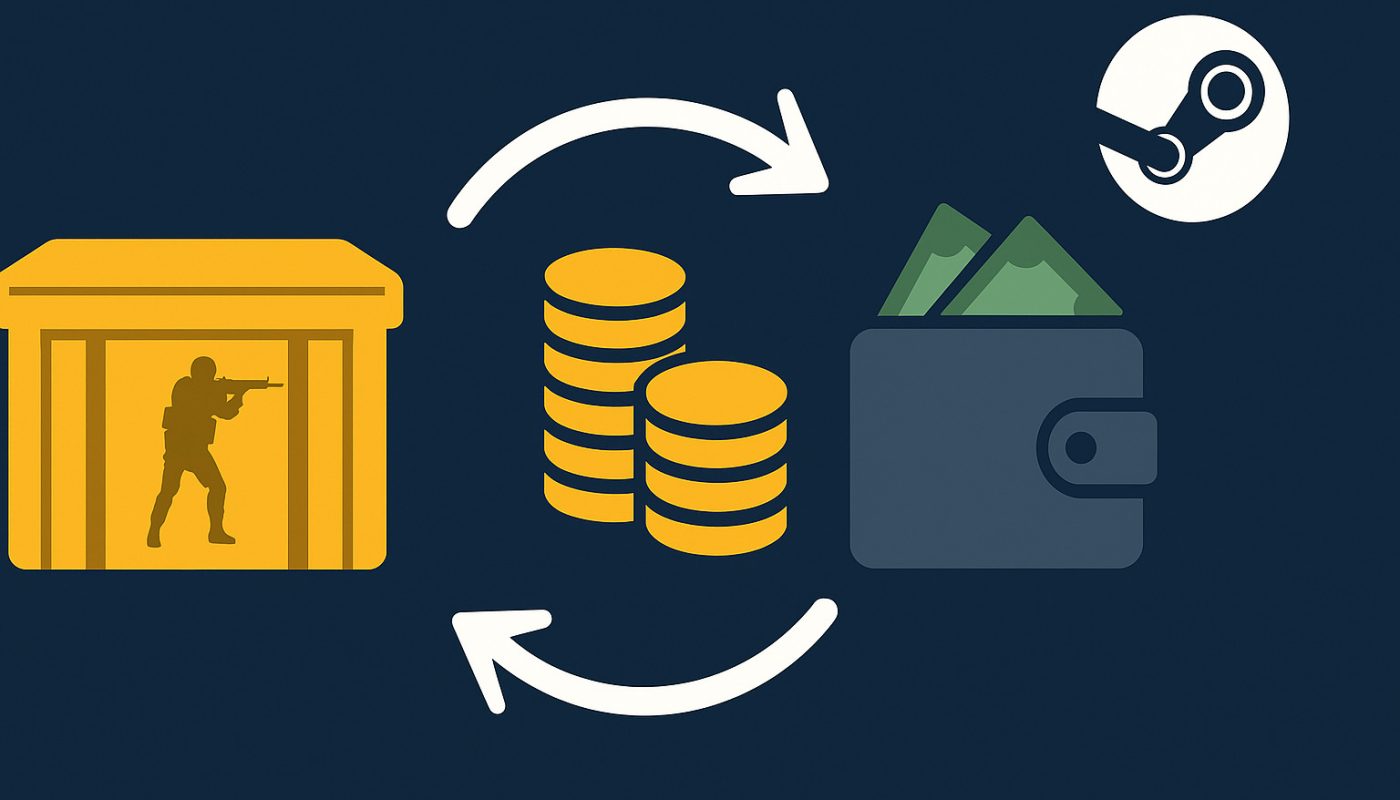 روش فروش آیتم CS2 در استیم مارکت و برداشت پول